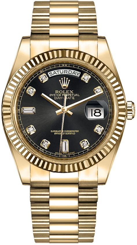 rolex gold zifferblatt schwarz|day date Rolex.